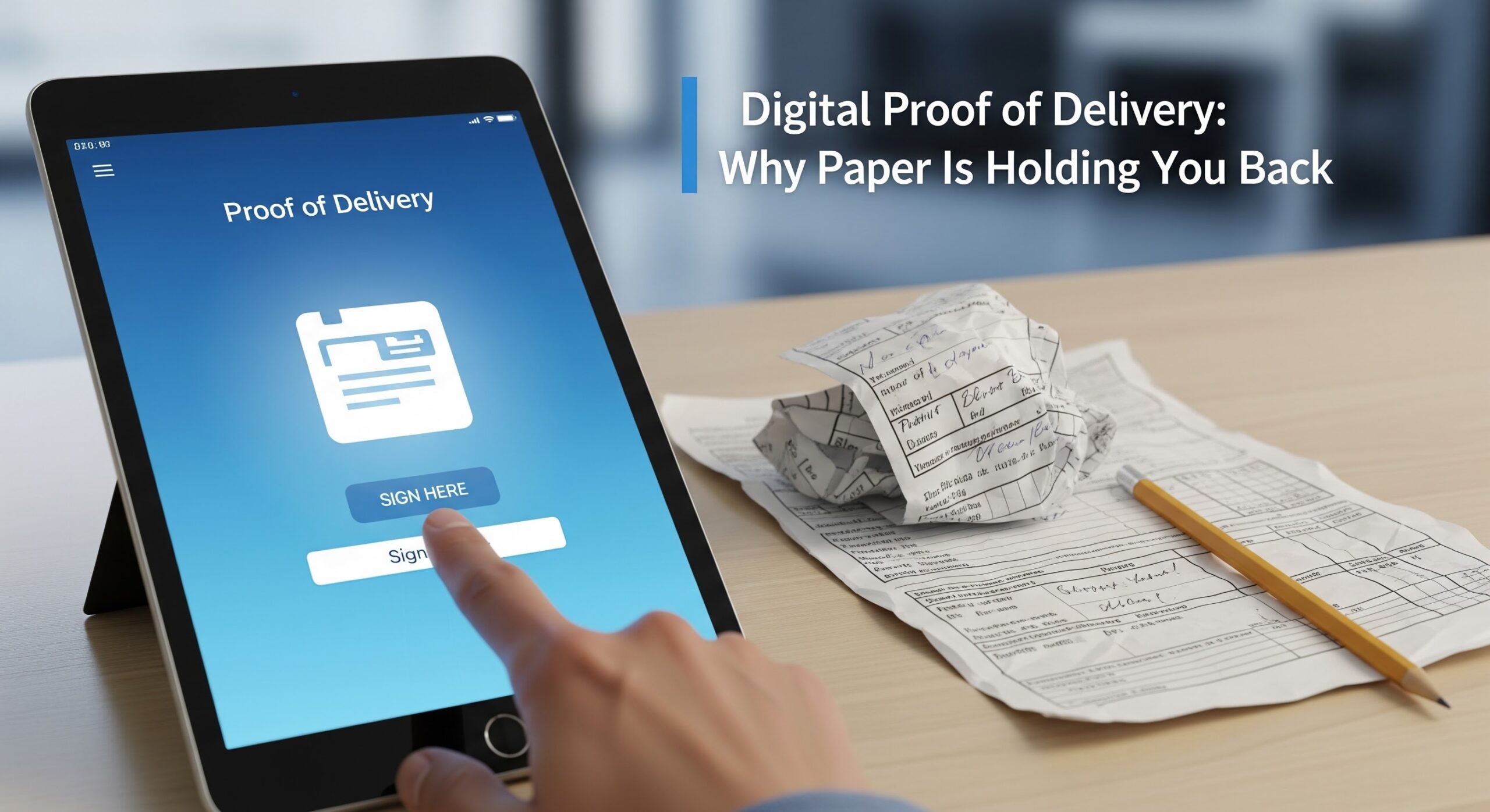 Digital Proof of Delivery Paper Holds You Back